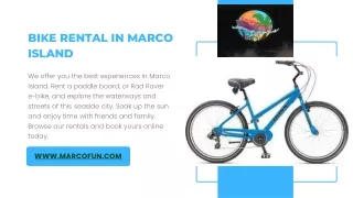 Marco Island Bike Rental | Marco Fun