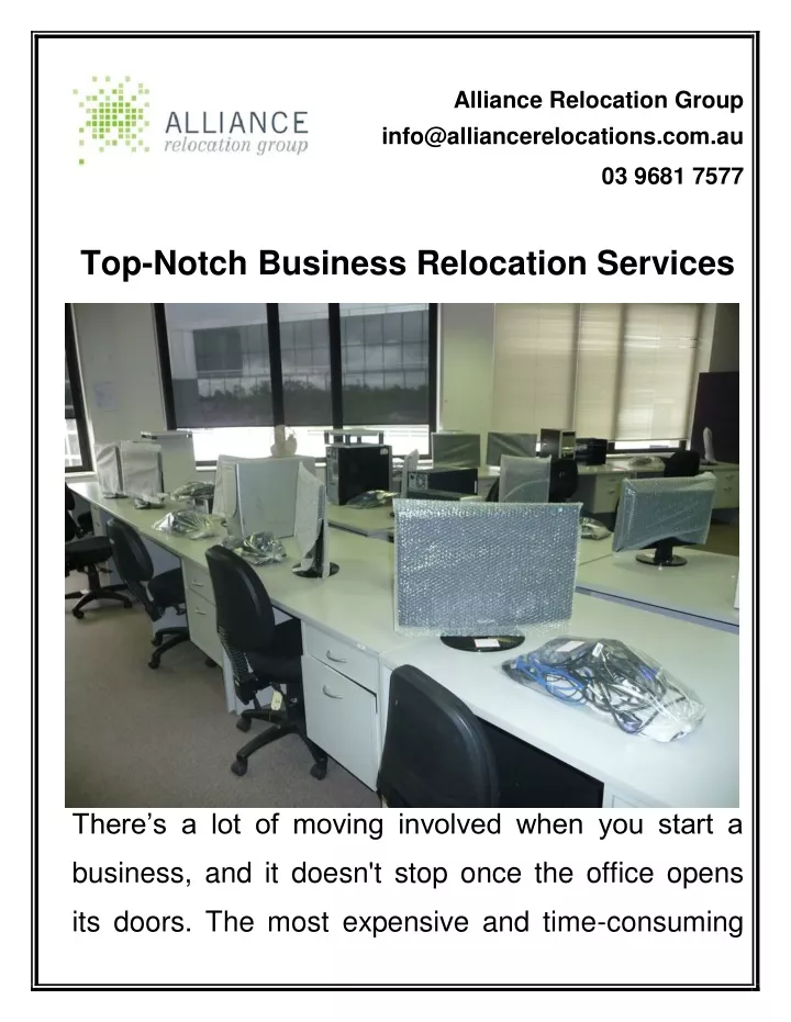 alliance relocation group