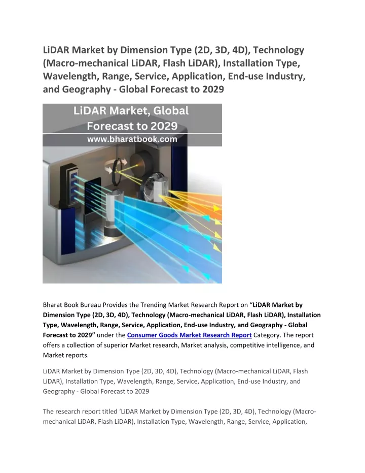 lidar market by dimension type