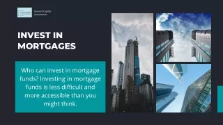 Investing in Mortgages | Secured Capital Investments