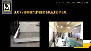 Glass & Mirror Suppliers & Dealers in UAE