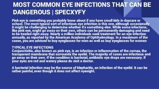 MOST COMMON EYE INFECTIONS THAT CAN BE DANGEROUS _ SPECXYFY