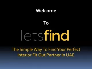 A top interior fit out contractor in Dubai - Letsfind.ae