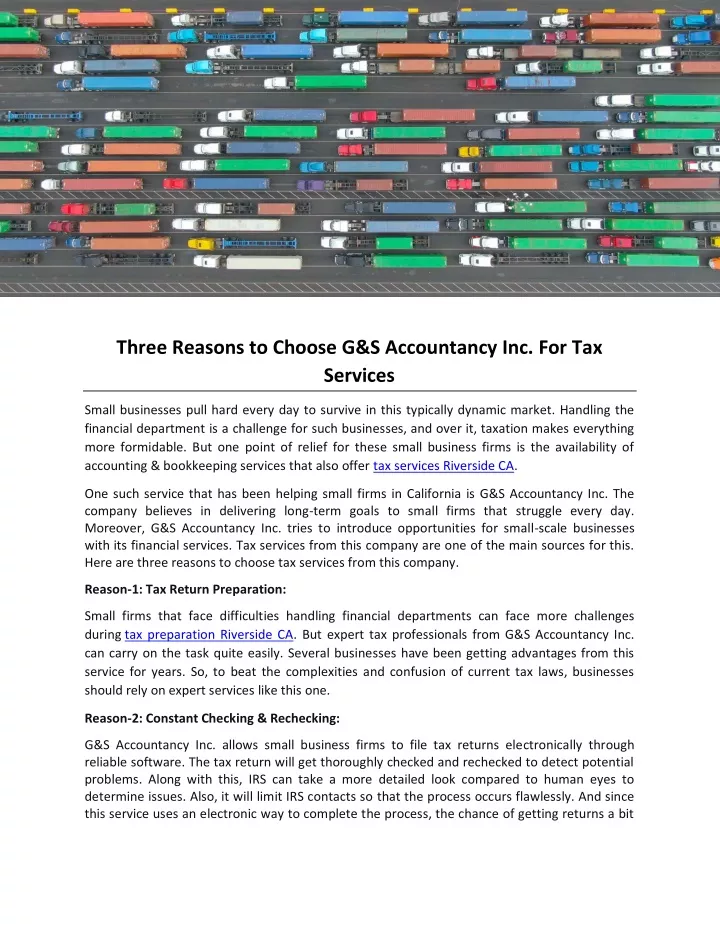 three reasons to choose g s accountancy