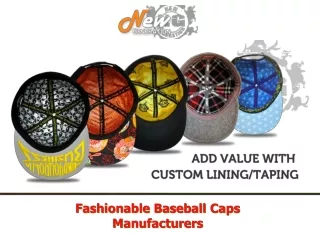 Fashionable Baseball Caps Manufacturers