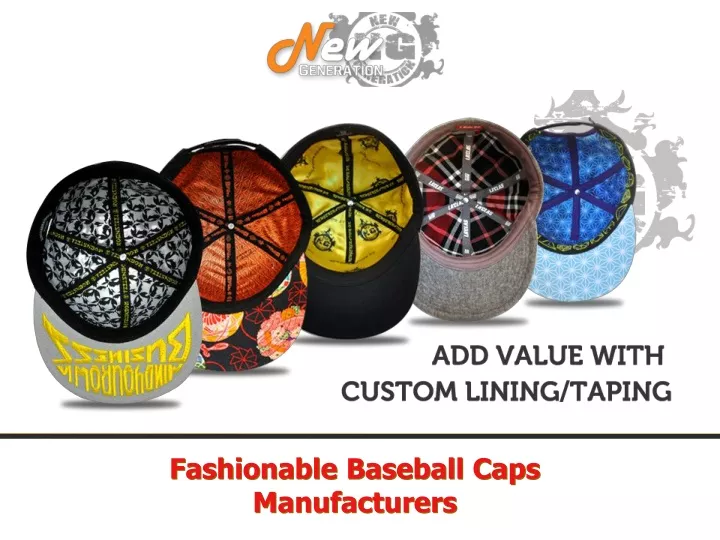 fashionable baseball caps manufacturers