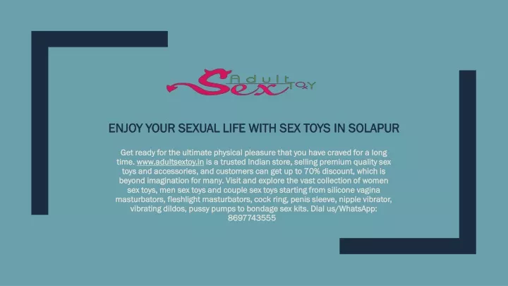 enjoy your sexual life with sex toys in solapur