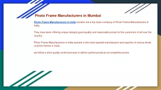 Photo Frame Manufacturers in Mumbai