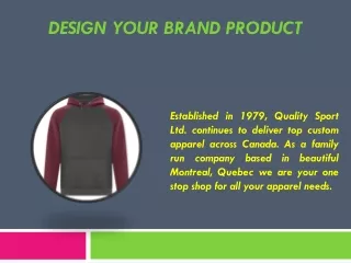 design your brand product