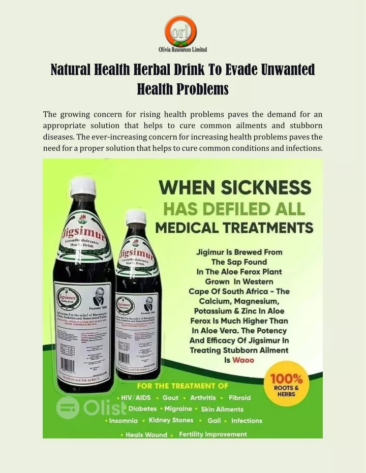 natural health herbal drink to evade unwanted