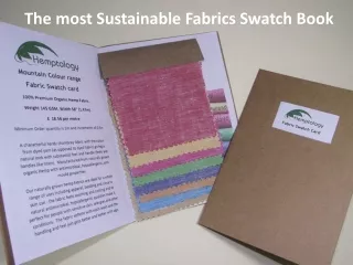 The most Sustainable Fabrics Swatch Book