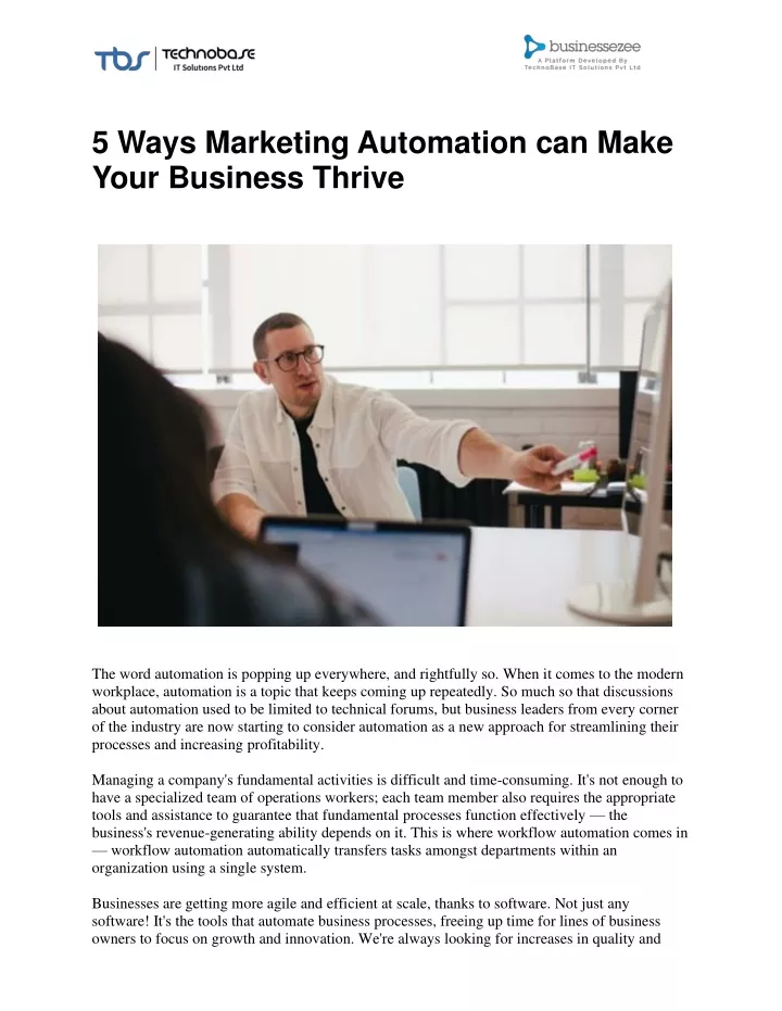 5 ways marketing automation can make your