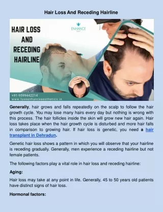 Hair Loss And Receding Hairline.docx