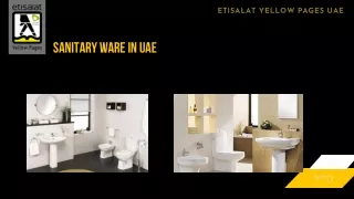 Sanitary Ware in UAE