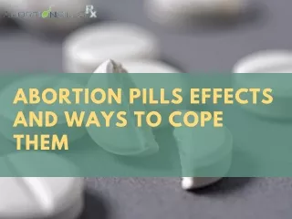 Abortion pills effects and ways to Cope them  (1)