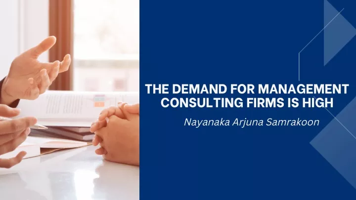 the demand for management consulting firms