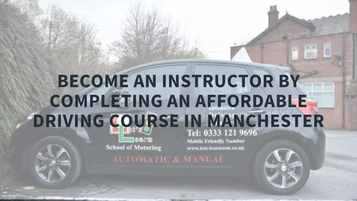 become an instructor by completing an affordable