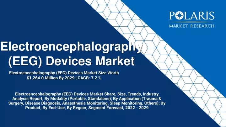 electroencephalography eeg devices market size worth 1 264 0 million by 2029 cagr 7 2