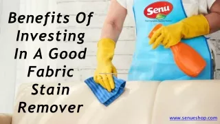 Benefits Of Investing In A Good Fabric Stain Remover
