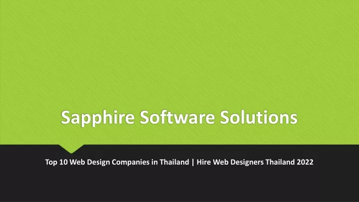 sapphire software solutions