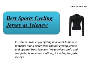Best Sports Cycling Jersey at Jelenew