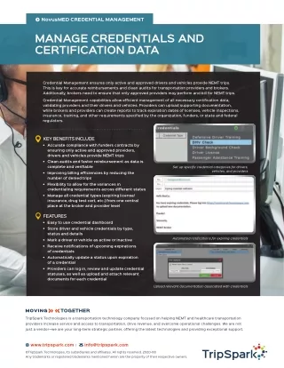 Manage Credentials and Certification Data
