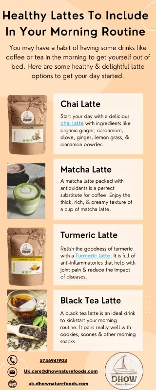 Healthy Lattes To Include In Your Morning Routine