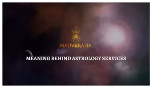 Meaning Behind Astrology Services