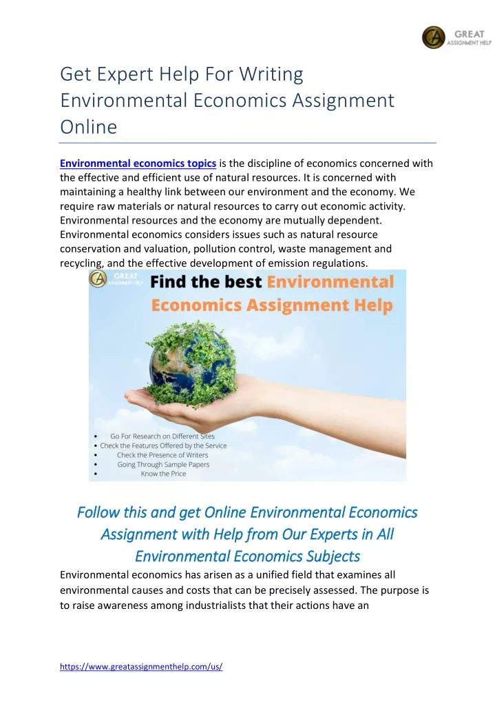 get expert help for writing environmental