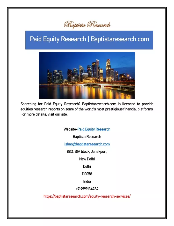 paid equity research baptistaresearch com