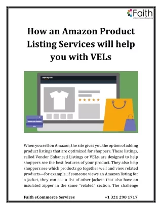 how an amazon product listing services will help