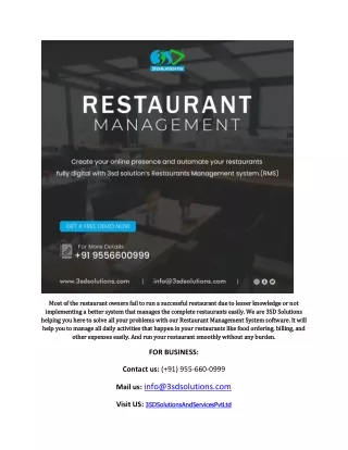 most of the restaurant owners fail