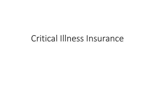 Critical Illness Insurance