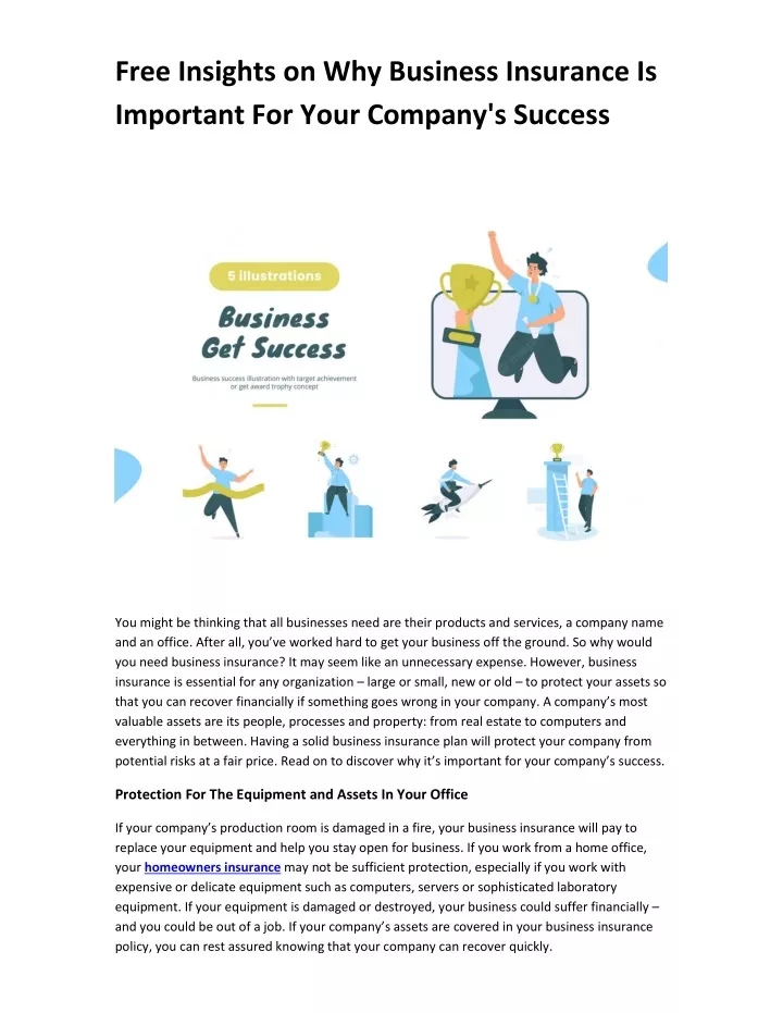 free insights on why business insurance