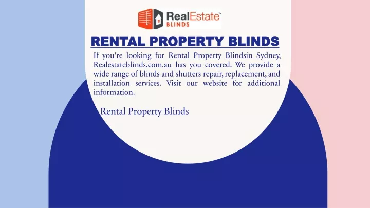 rental property blinds