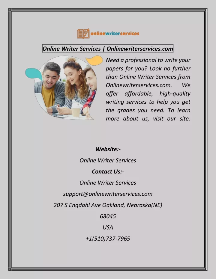 online writer services onlinewriterservices com