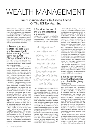 Four Financial Areas to Assess Ahead of the US Tax Year End | Maseco