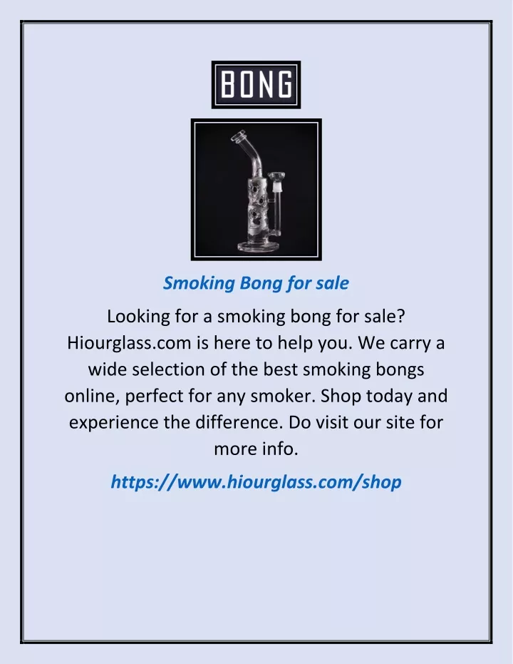 smoking bong for sale