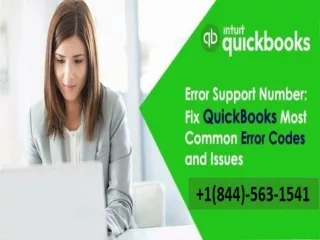 Quickbooks Helpline  1(844)-563-1541 online service for Error