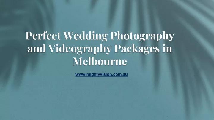 perfect wedding photography and videography packages in melbourne