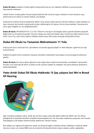 Dubai Dil Okulunda Kalan Harcamaların 14 Bilgili Yolu Budget