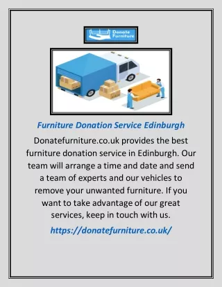 Furniture Donation Service Edinburgh | Donatefurniture.co.uk