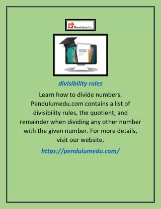 divisibility rules