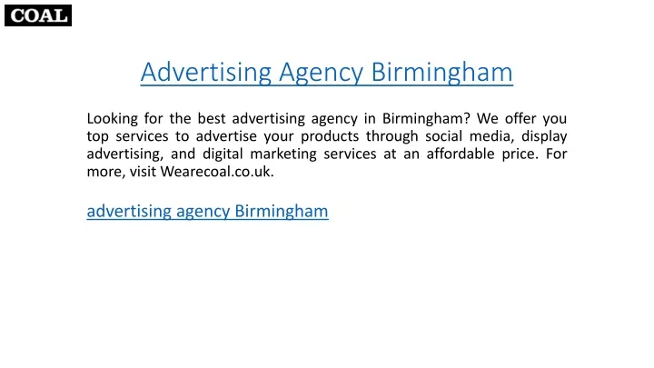 advertising agency birmingham