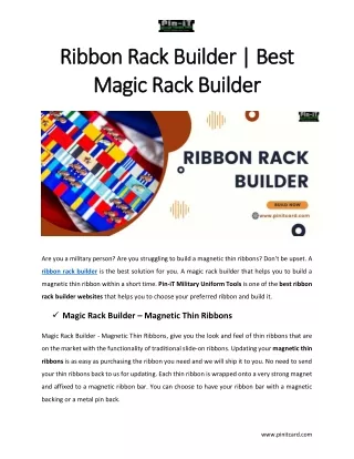 ribbon rack builder best ribbon rack builder best