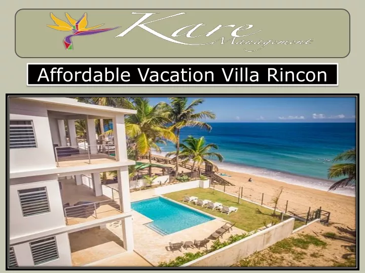 affordable vacation villa rincon