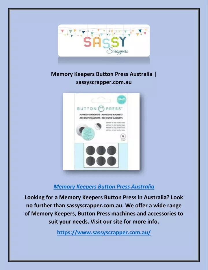 memory keepers button press australia