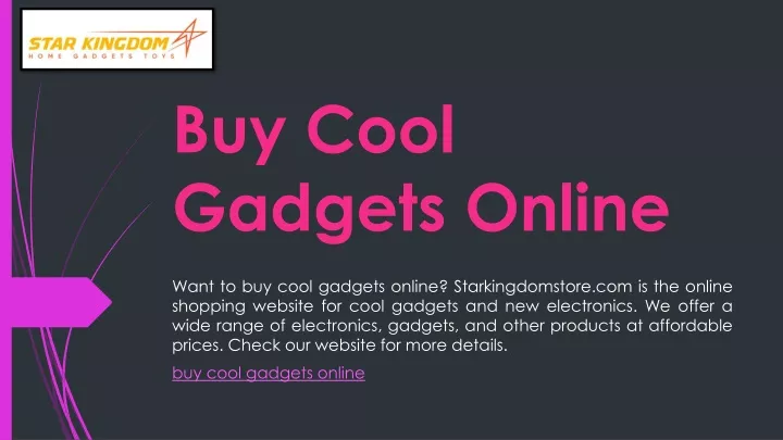 buy cool gadgets online