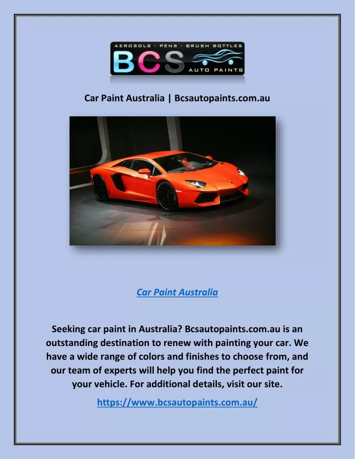 car paint australia bcsautopaints com au