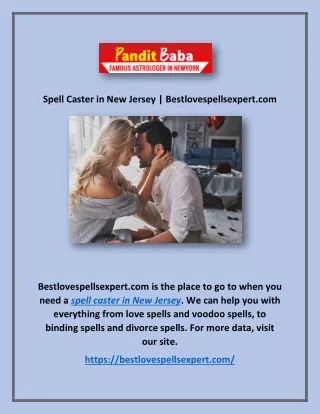 Spell Caster in New Jersey | Bestlovespellsexpert.com